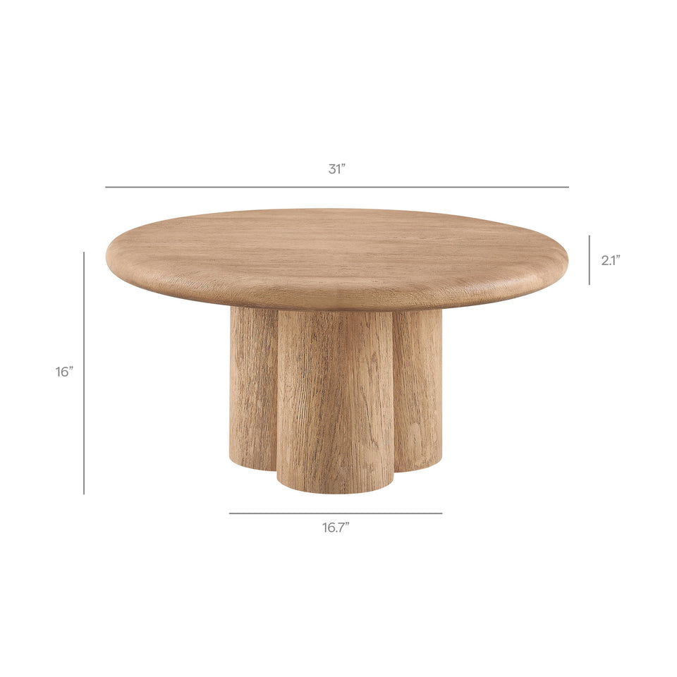 Tori 31 Inch Round Indoor and Outdoor Patio Coffee Table by Modway