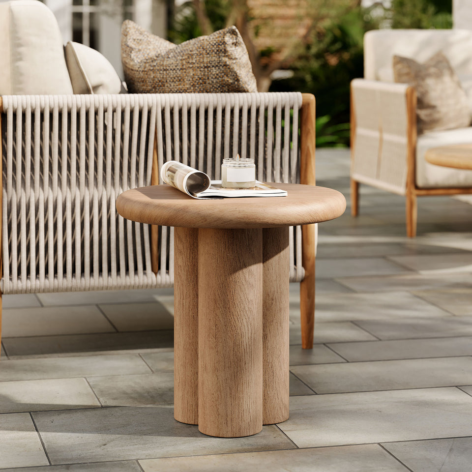 Tori 20 Inch Round Indoor and Outdoor Patio Side Table by Modway