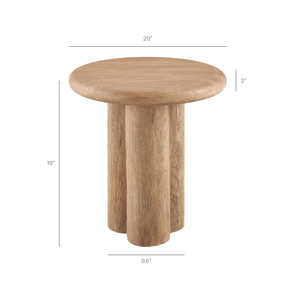 Tori 20 Inch Round Indoor and Outdoor Patio Side Table by Modway