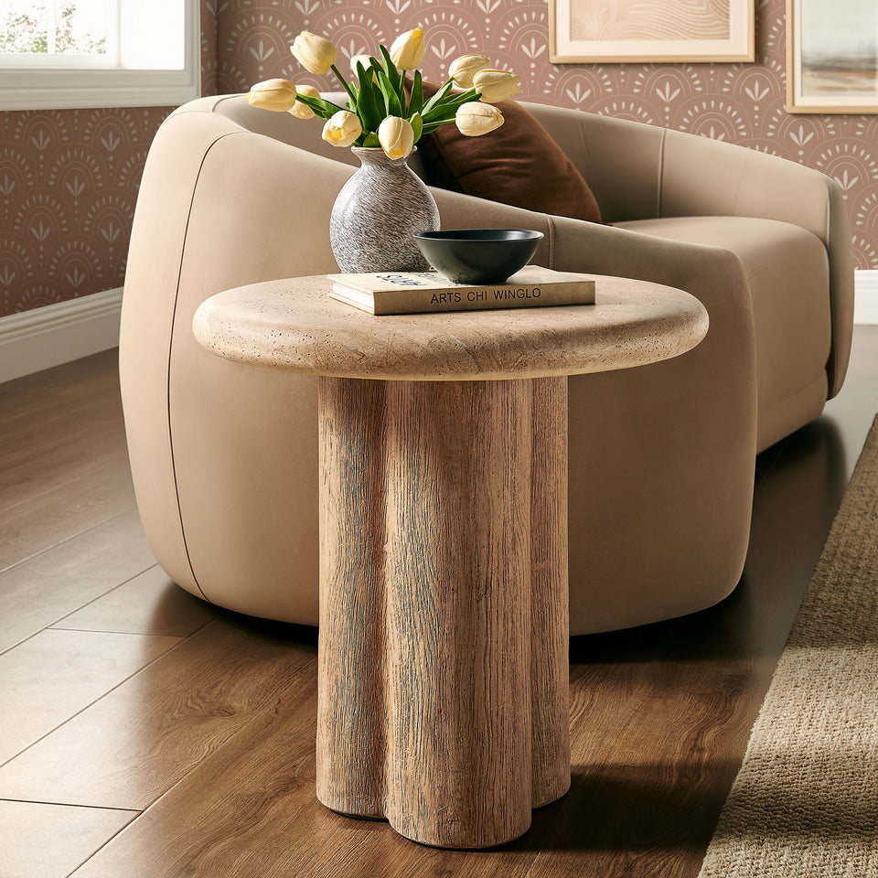 Tori 20 Inch Round Indoor and Outdoor Patio Side Table by Modway