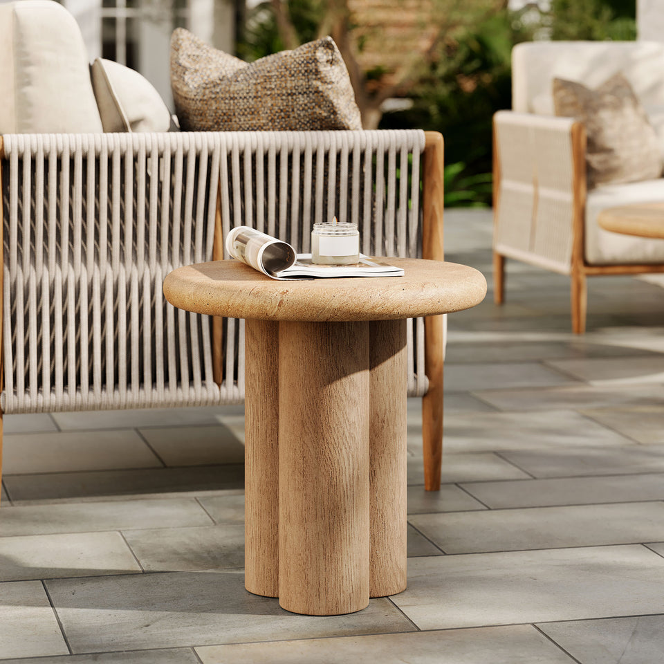 Tori 20 Inch Round Indoor and Outdoor Patio Side Table by Modway