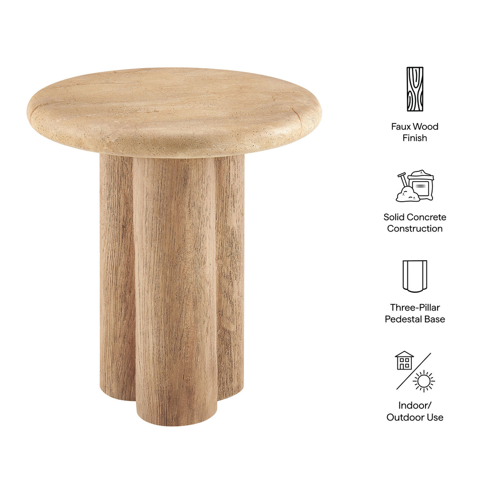 Tori 20 Inch Round Indoor and Outdoor Patio Side Table by Modway