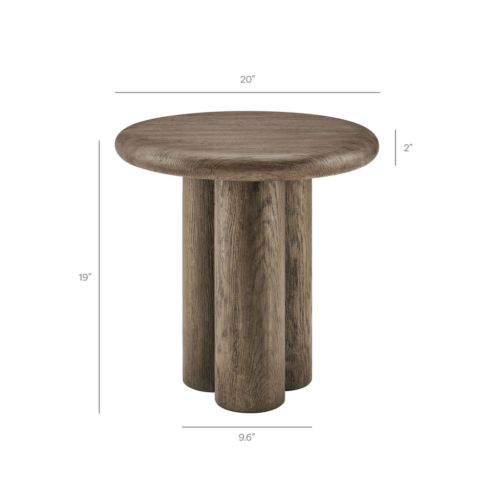 Tori 20 Inch Round Indoor and Outdoor Patio Side Table by Modway