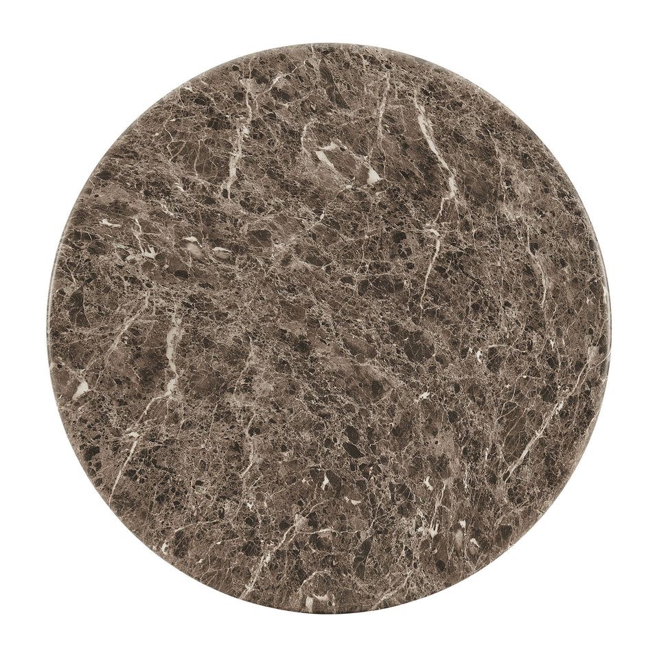 Pietra Indoor Outdoor Patio Round Coffee Table by Modway
