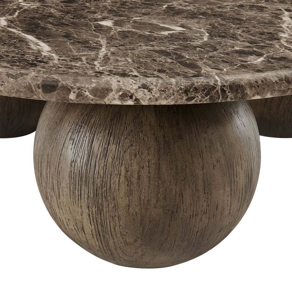 Pietra Indoor Outdoor Patio Round Coffee Table by Modway