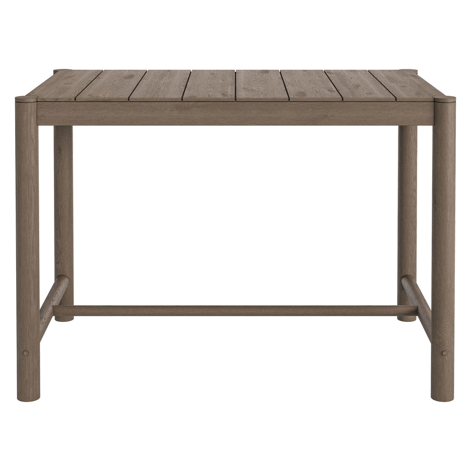 Eleni Rectangle 56-Inch Outdoor Patio Teak Wood Rectangular Bar Table by Modway