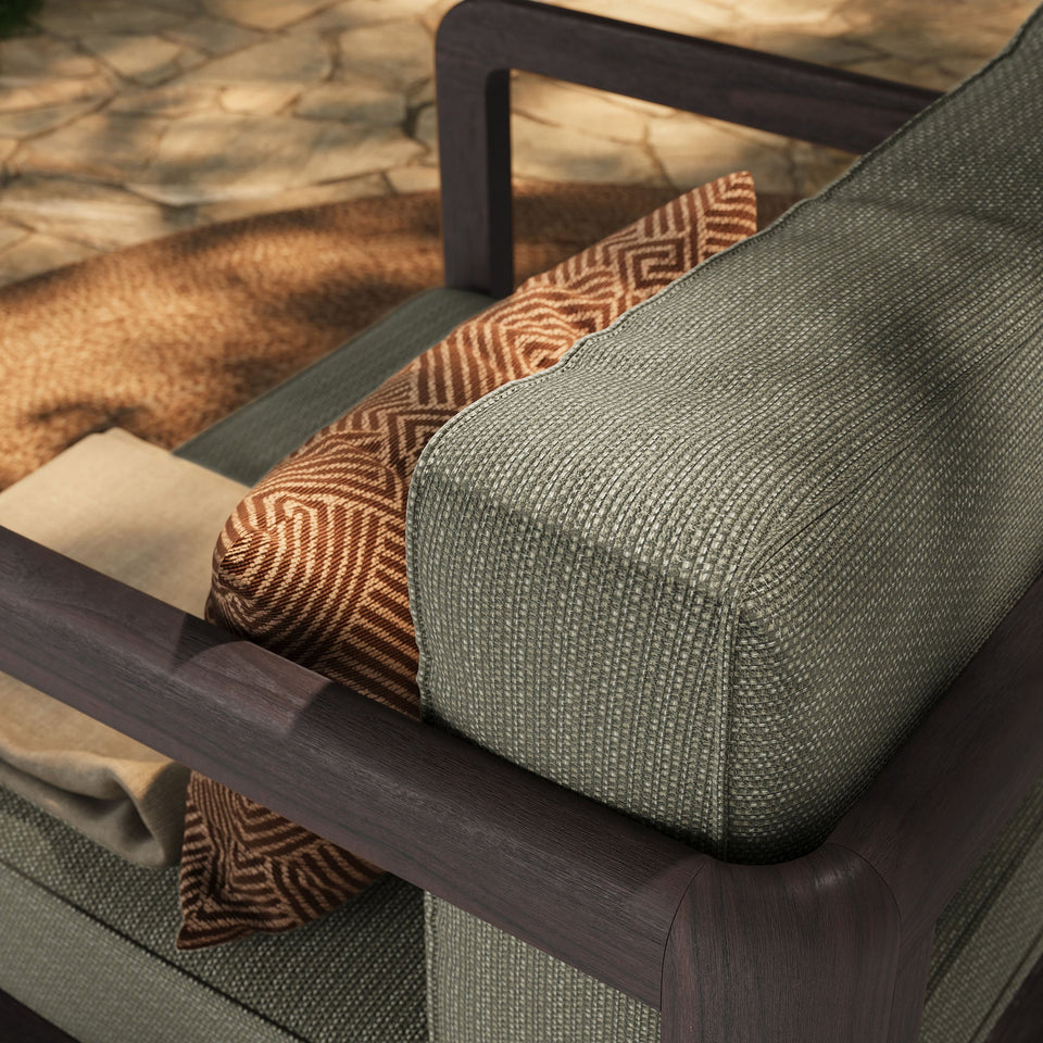 Kona Outdoor Teak Wood Armchair by Modway