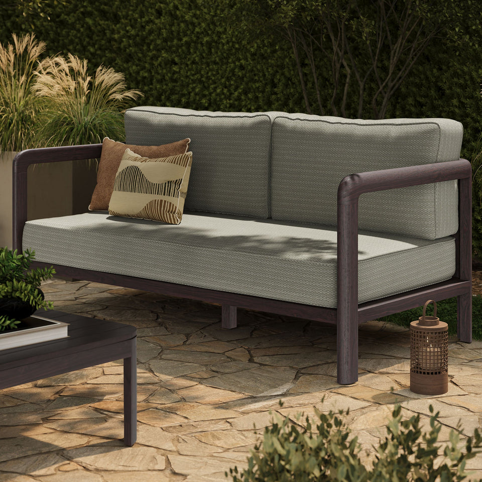 Kona Outdoor Teak Wood Loveseat by Modway