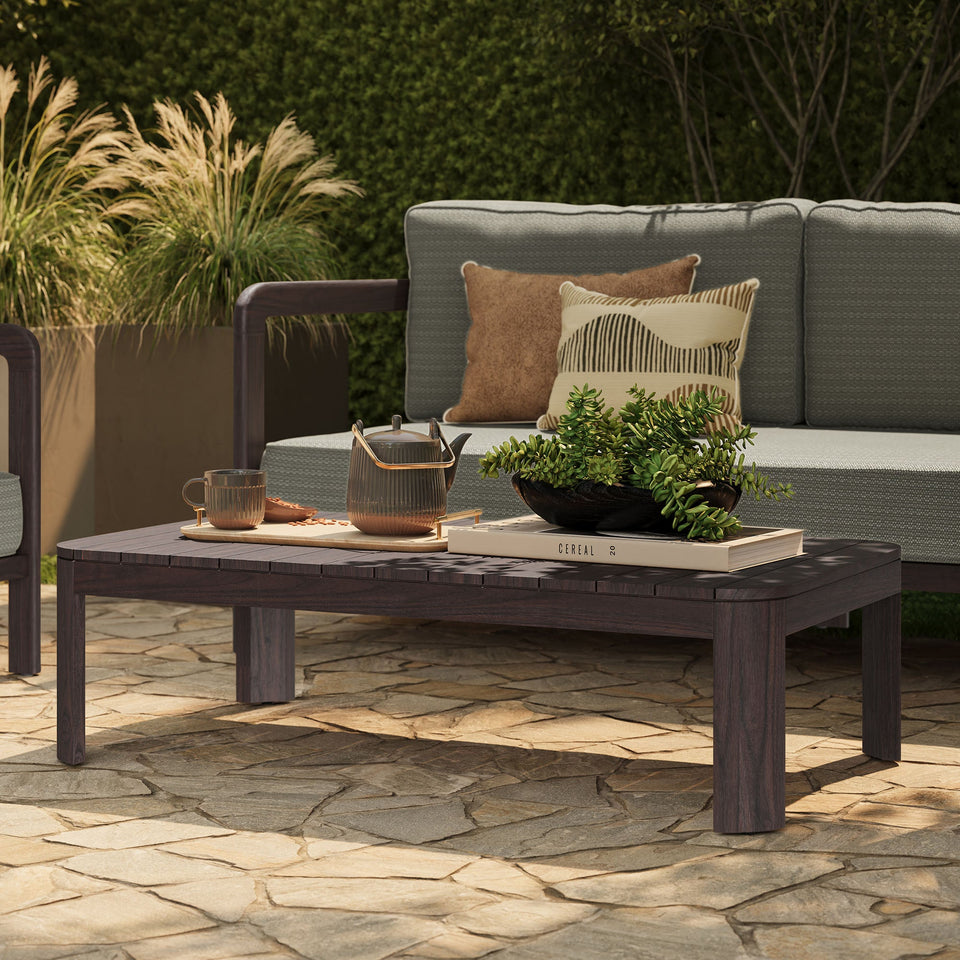 Kona 47 Inch Outdoor Teak Wood Coffee Table by Modway