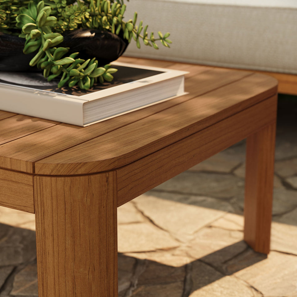 Kona 47 Inch Outdoor Teak Wood Coffee Table by Modway