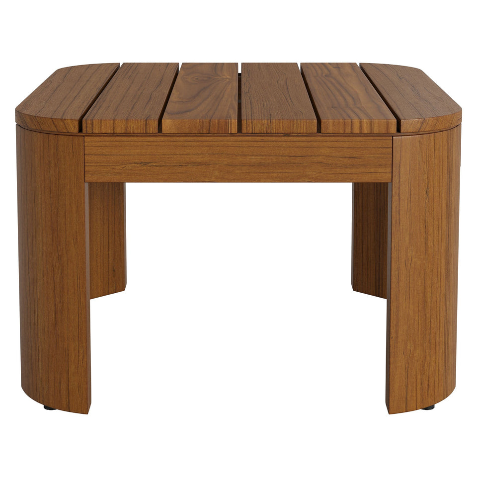 Kona Outdoor Teak Wood Side Table by Modway