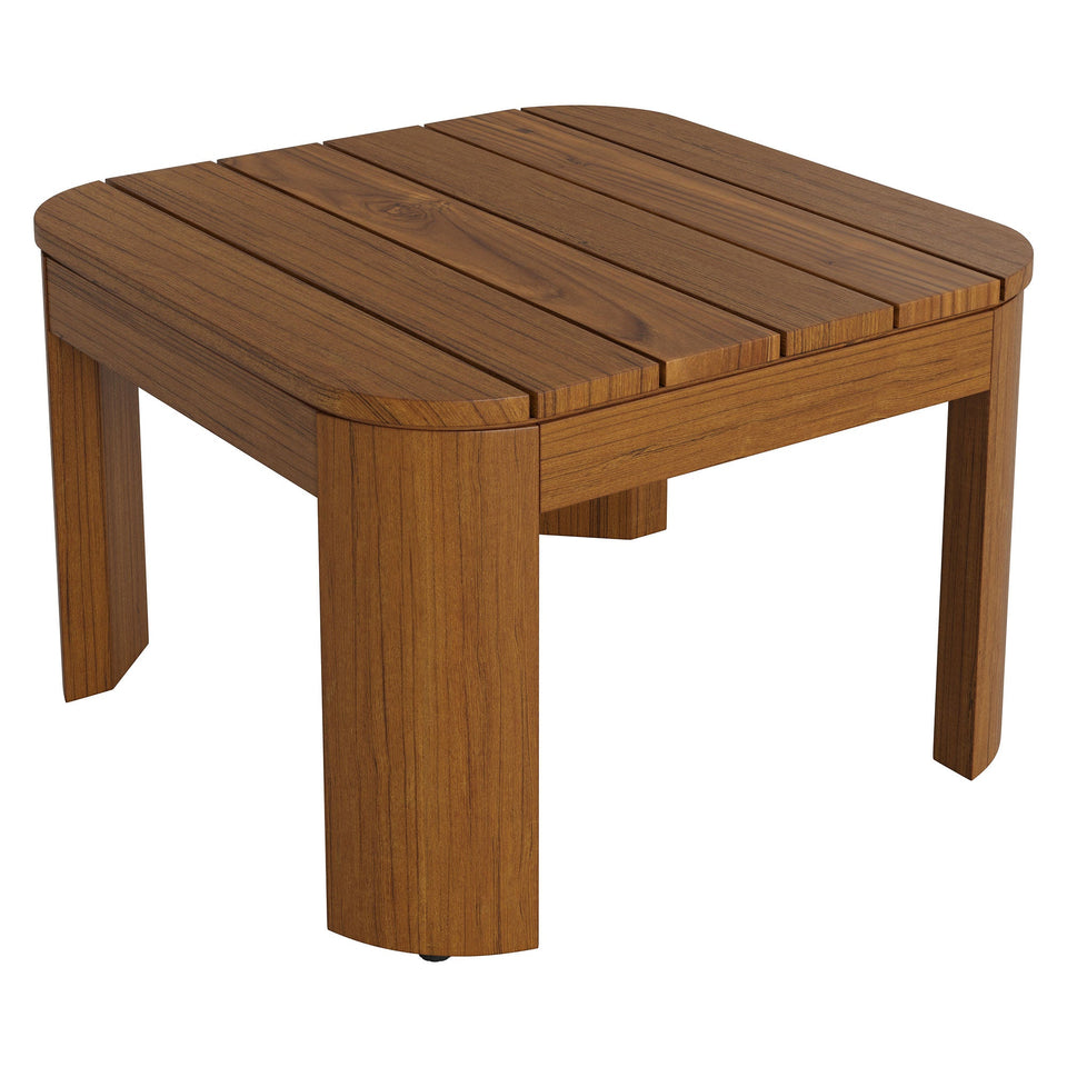 Kona Outdoor Teak Wood Side Table by Modway