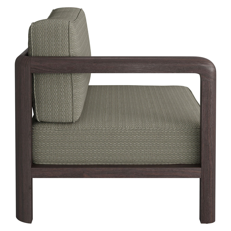 Kona Outdoor Teak Wood Left-Arm Facing Modular Armchair by Modway