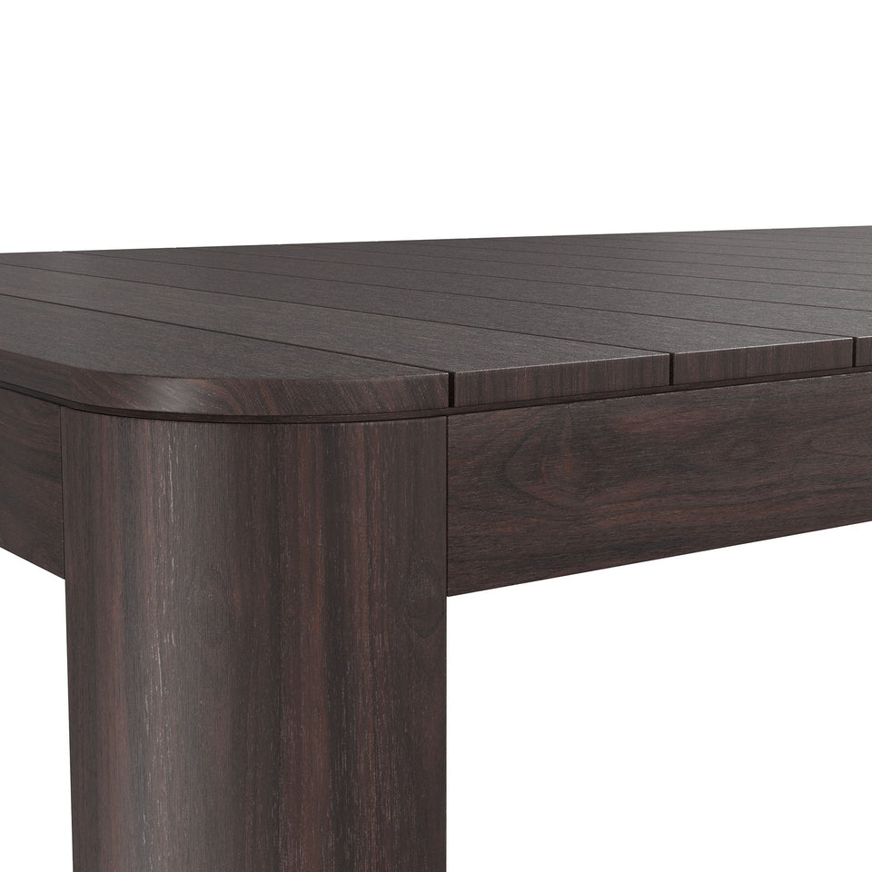 Kona 87 Inch Outdoor Teak Wood Dining Table by Modway