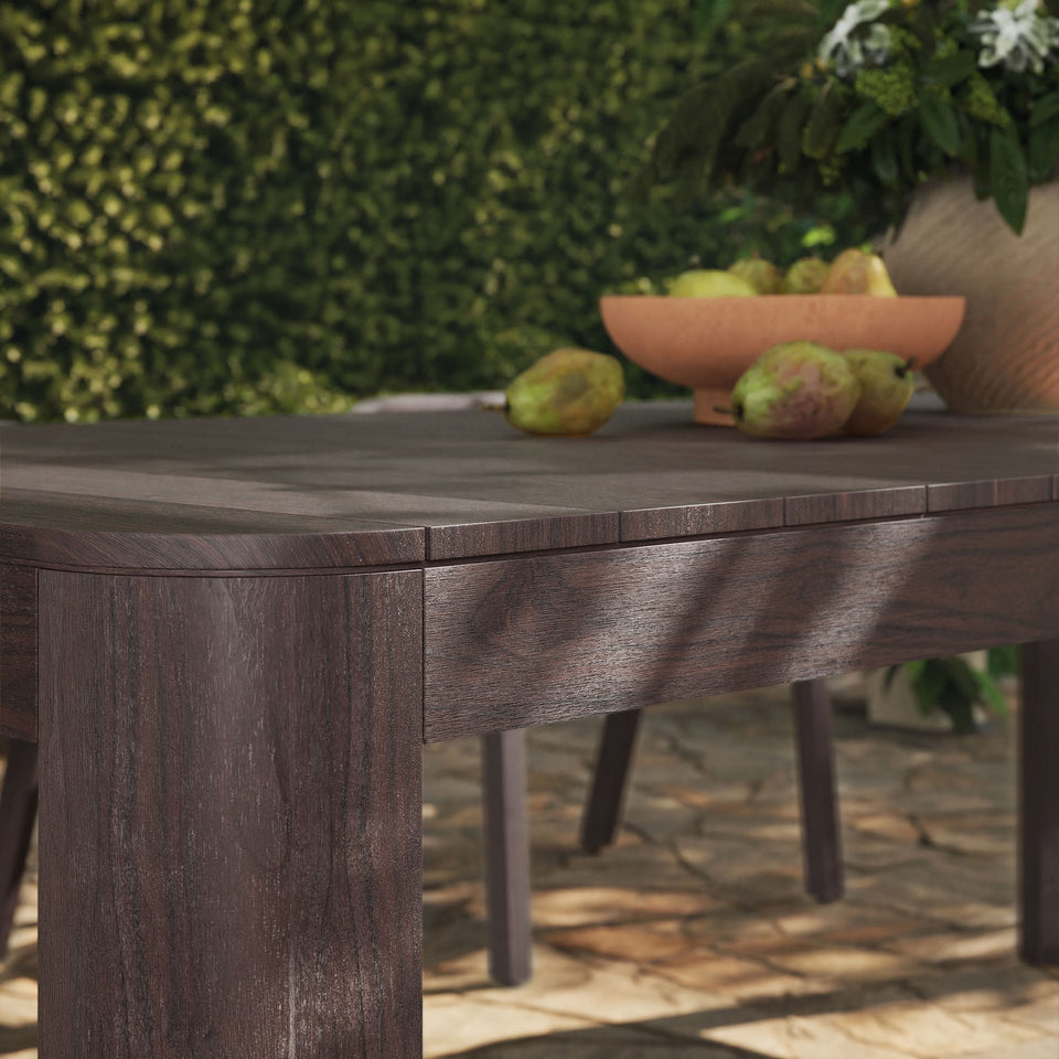 Kona 87 Inch Outdoor Teak Wood Dining Table by Modway
