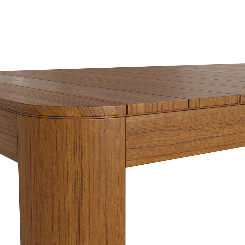 Kona 87 Inch Outdoor Teak Wood Dining Table by Modway