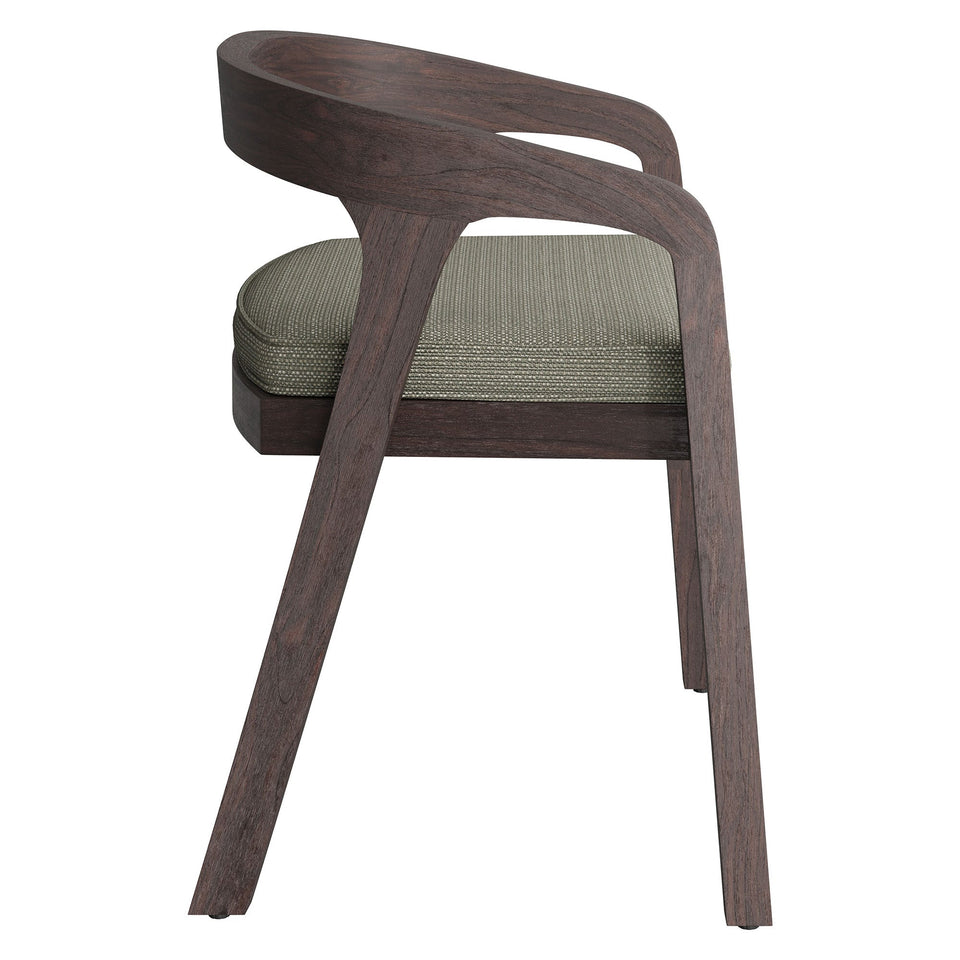 Kona Outdoor Teak Wood Barrel Dining Chair by Modway