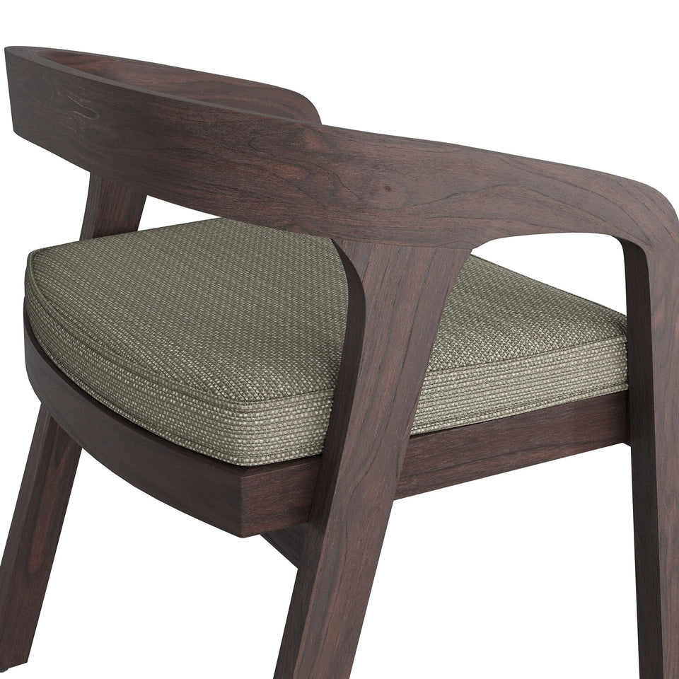 Kona Outdoor Teak Wood Barrel Dining Chair by Modway