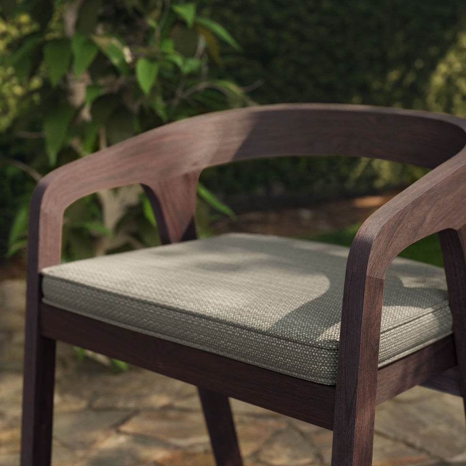 Kona Outdoor Teak Wood Barrel Dining Chair by Modway