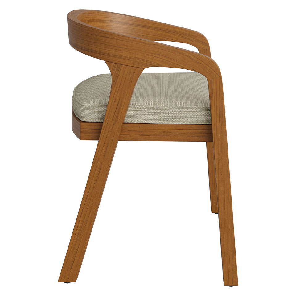 Kona Outdoor Teak Wood Barrel Dining Chair by Modway