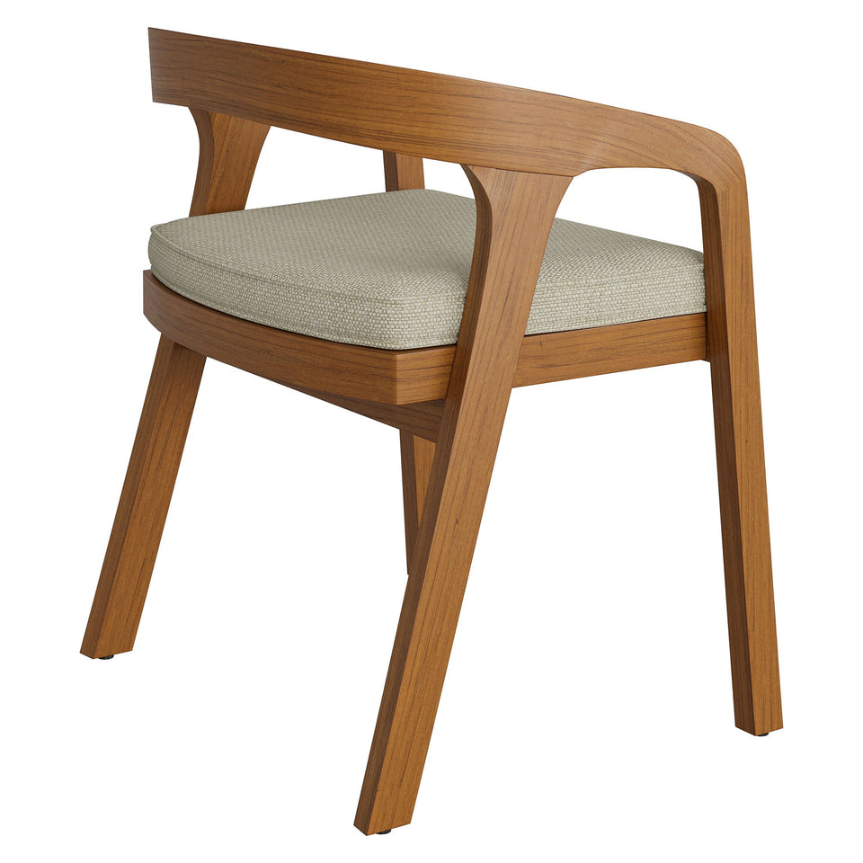 Kona Outdoor Teak Wood Barrel Dining Chair by Modway