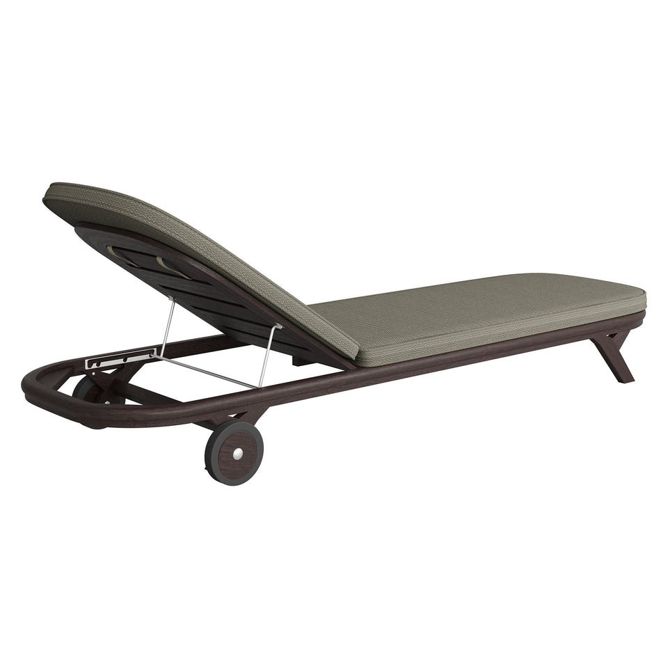 Kona Outdoor Teak Wood Chaise Lounge Chair by Modway