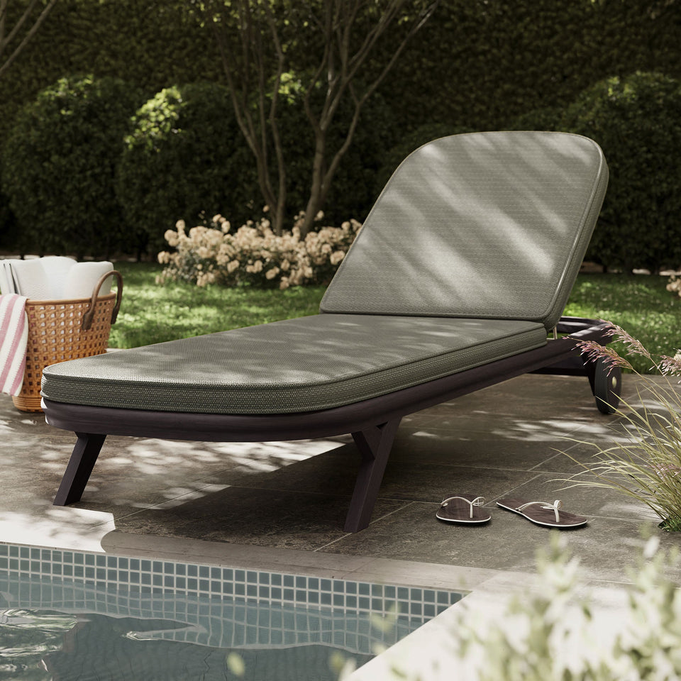 Kona Outdoor Teak Wood Chaise Lounge Chair by Modway