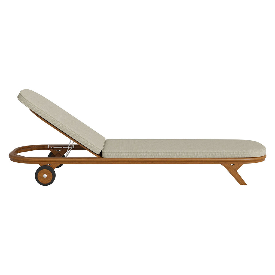 Kona Outdoor Teak Wood Chaise Lounge Chair by Modway