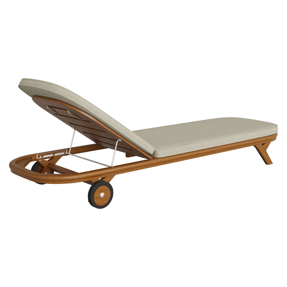 Kona Outdoor Teak Wood Chaise Lounge Chair by Modway