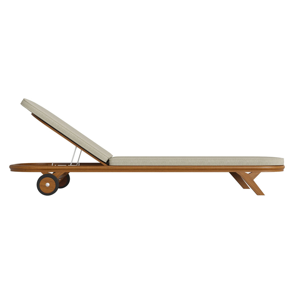 Kona Outdoor Teak Wood Chaise Lounge Chair by Modway