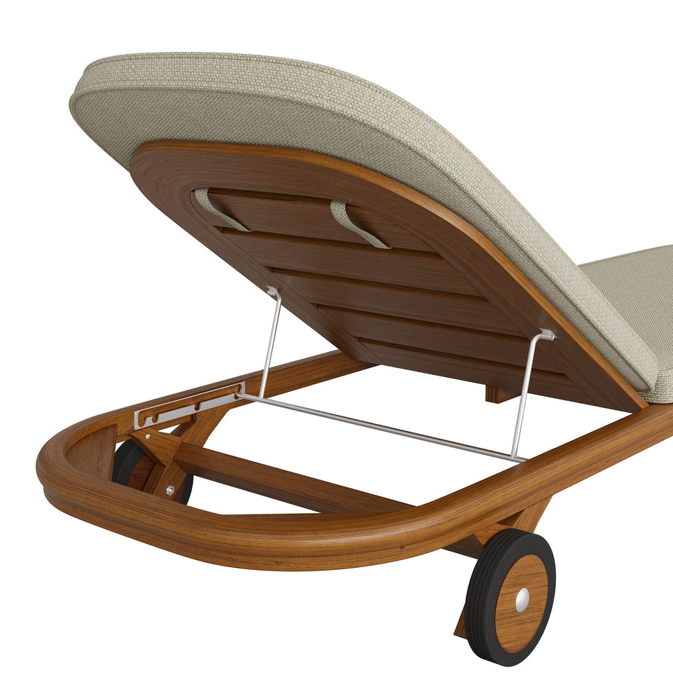Kona Outdoor Teak Wood Chaise Lounge Chair by Modway