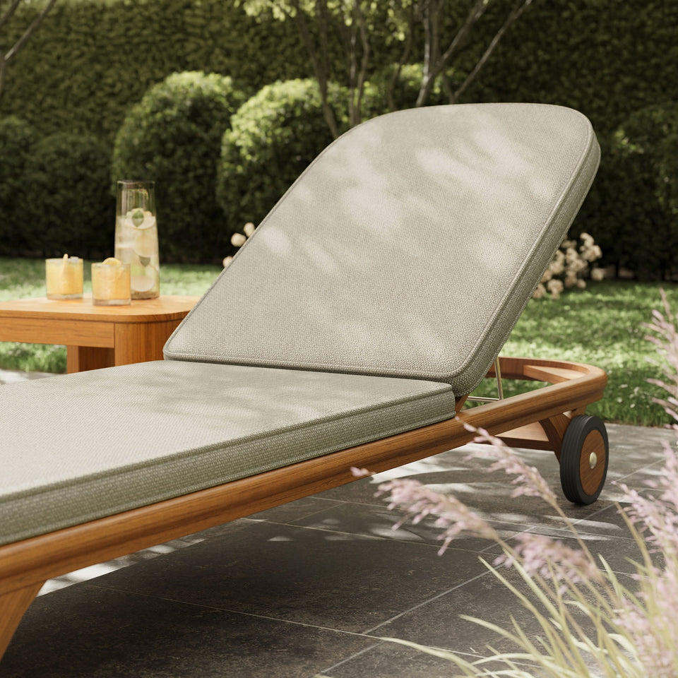Kona Outdoor Teak Wood Chaise Lounge Chair by Modway