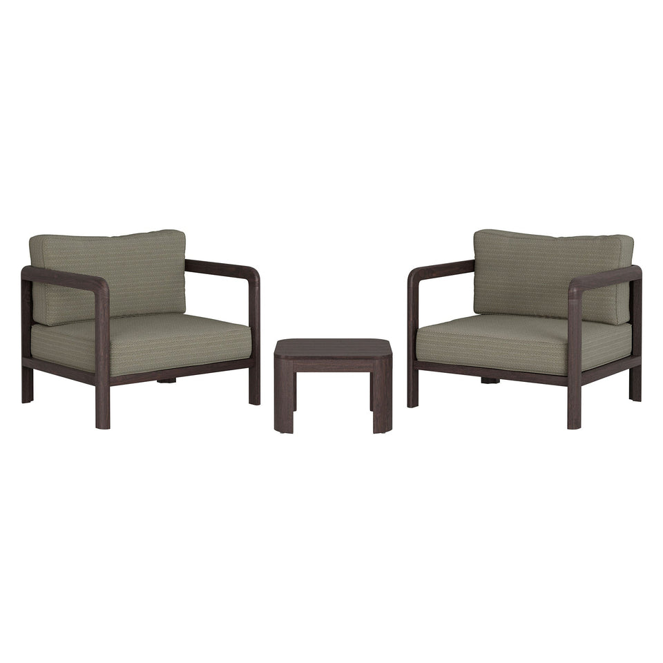 Kona 3-Piece Outdoor Teak Wood Furniture Set by Modway
