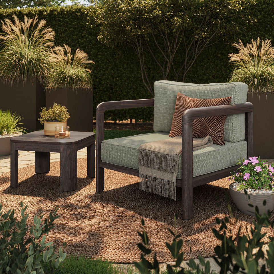 Kona 3-Piece Outdoor Teak Wood Furniture Set by Modway