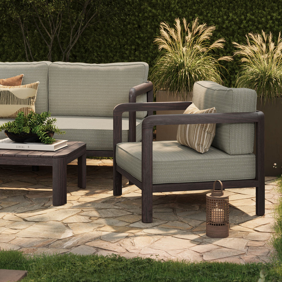 Kona 5-Piece Outdoor Teak Wood Furniture Set by Modway