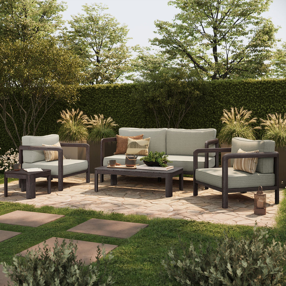 Kona 5-Piece Outdoor Teak Wood Furniture Set by Modway