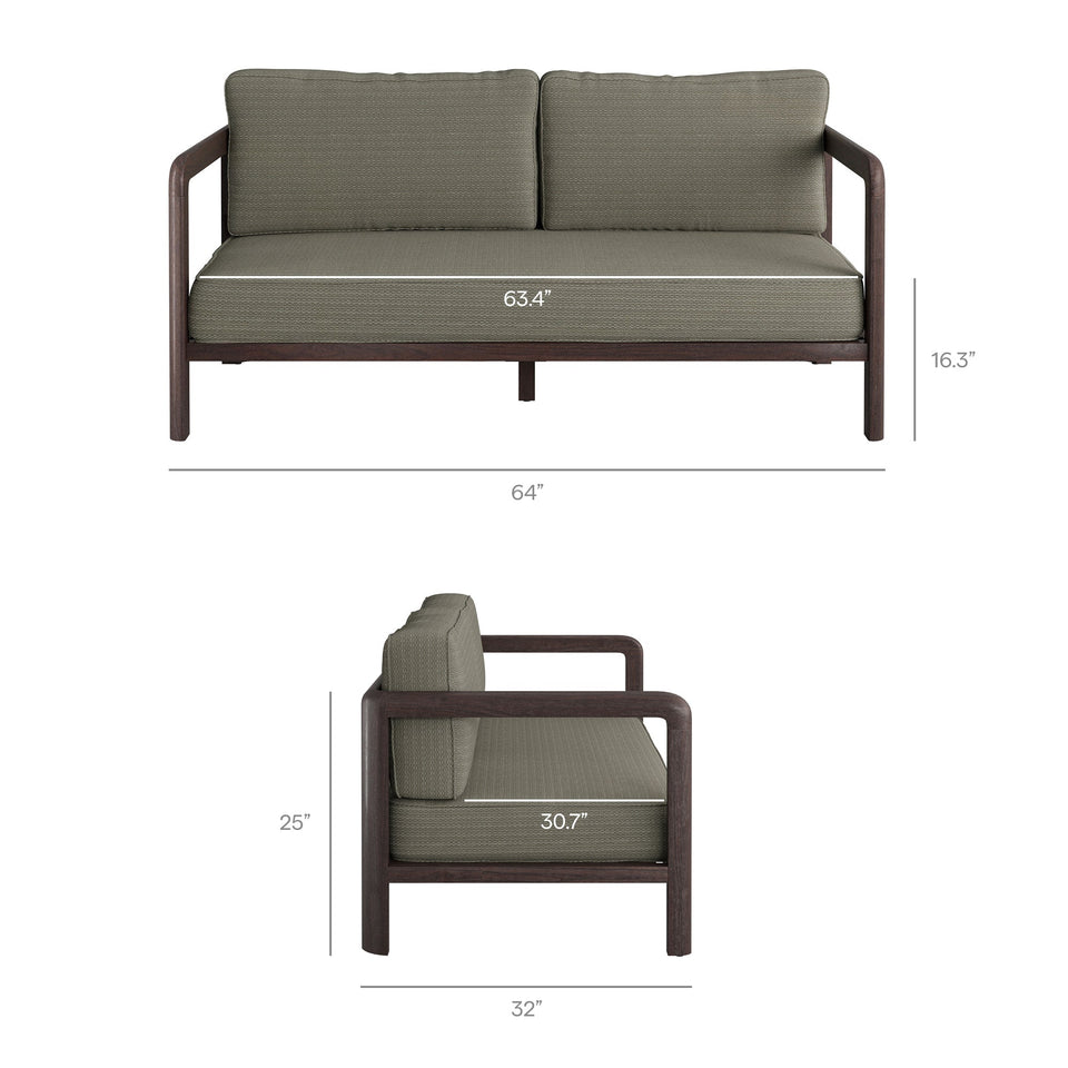 Kona 5-Piece Outdoor Teak Wood Furniture Set by Modway