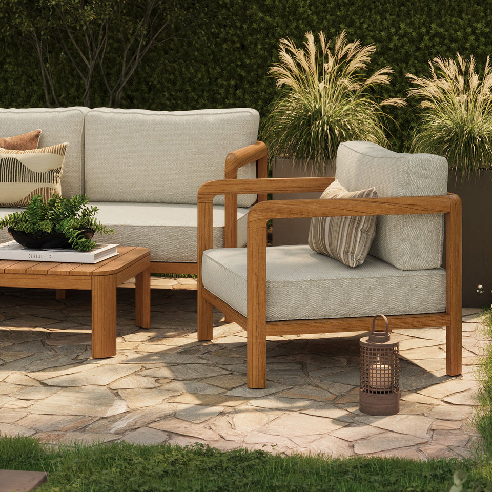Kona 5-Piece Outdoor Teak Wood Furniture Set by Modway