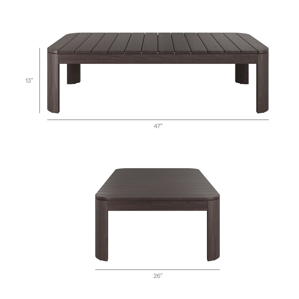 Kona 4-Piece Outdoor Teak Wood Furniture Set by Modway
