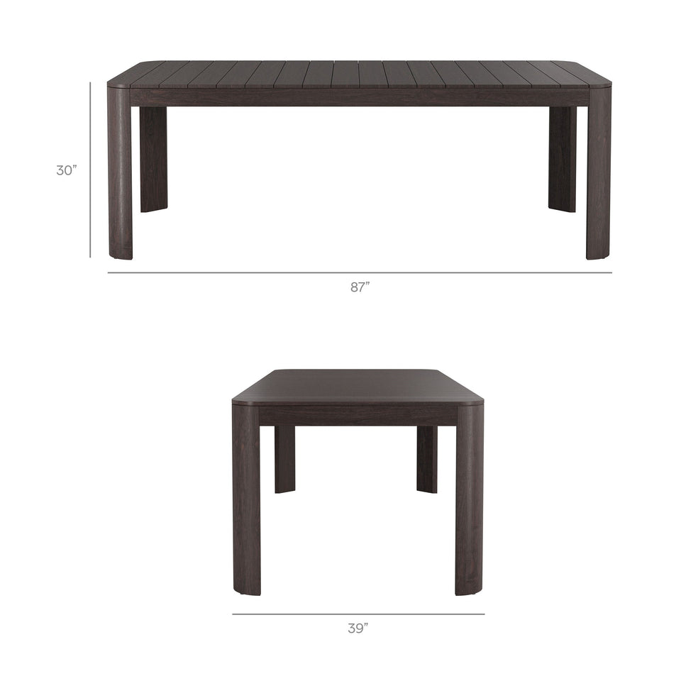 Kona 7-Piece Outdoor Teak Wood Dining Set by Modway