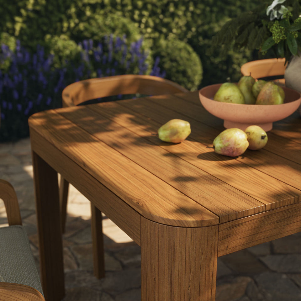 Kona 7-Piece Outdoor Teak Wood Dining Set by Modway