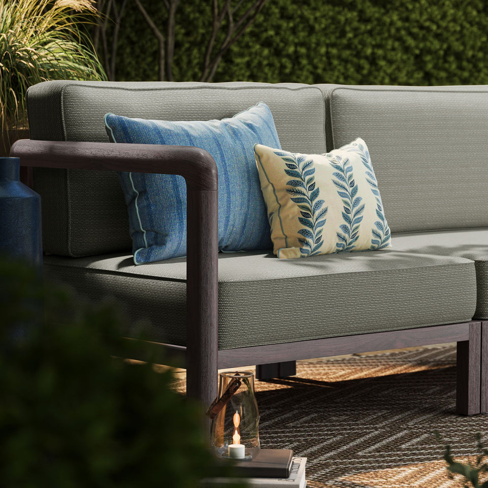 Kona 4-Piece Outdoor Teak Wood Modular Sofa Set by Modway