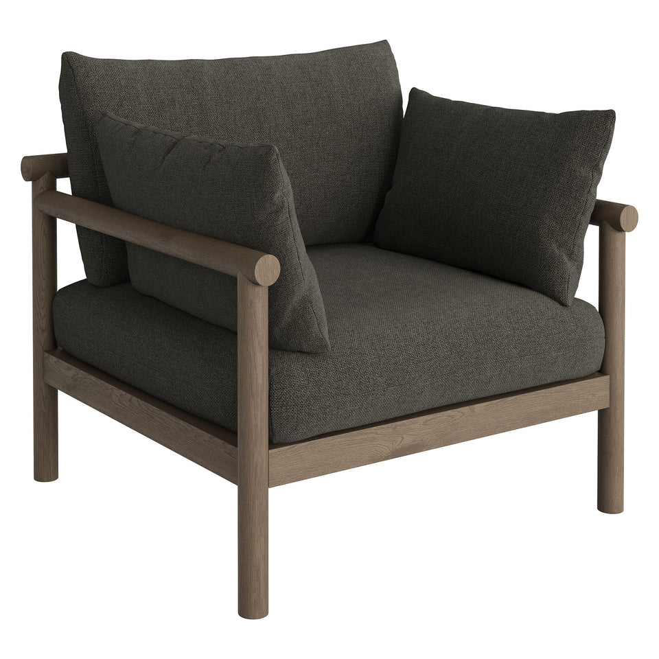 Eleni 4-Piece Outdoor Patio Teak Wood Sofa Set by Modway