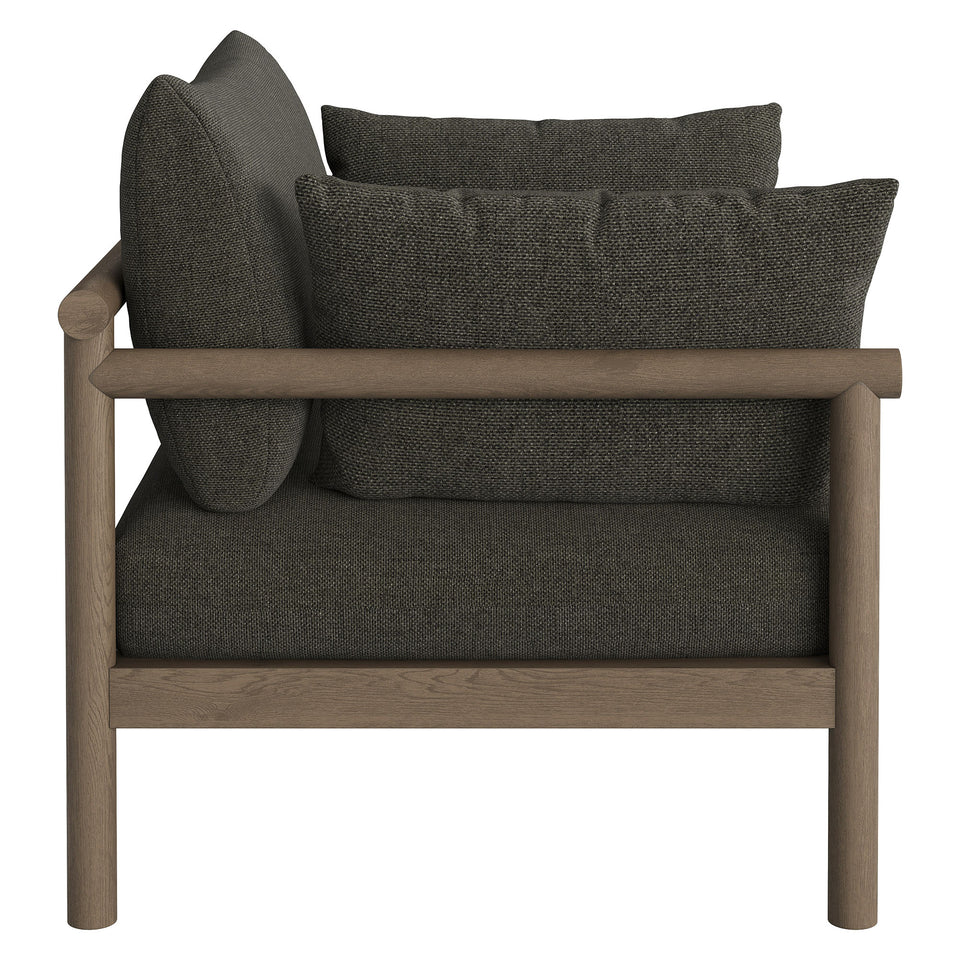 Eleni Outdoor Patio Teak Wood Armchair by Modway