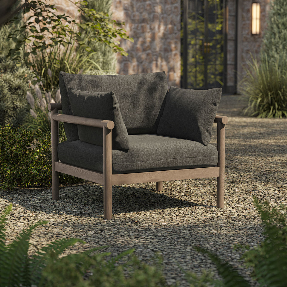 Eleni Outdoor Patio Teak Wood Armchair by Modway