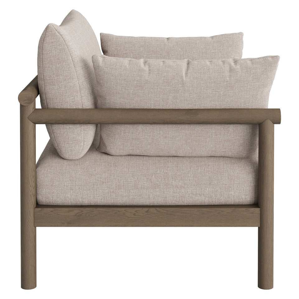 Eleni Outdoor Patio Teak Wood Armchair by Modway