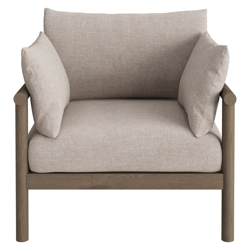 Eleni Outdoor Patio Teak Wood Armchair by Modway