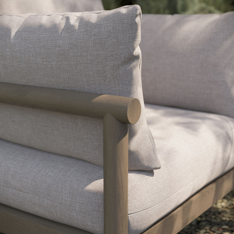 Eleni Outdoor Patio Teak Wood Armchair by Modway