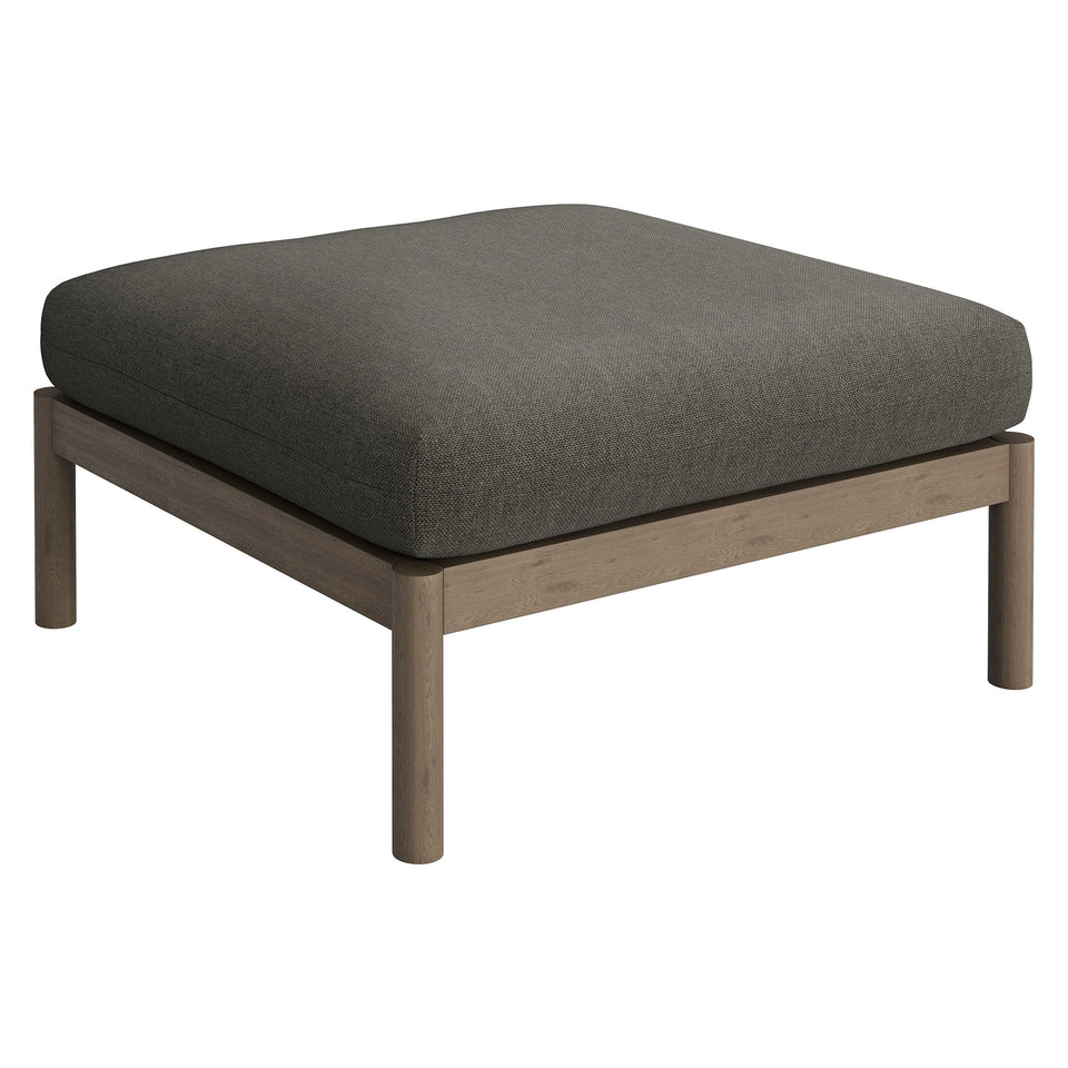 Eleni 2-Piece Outdoor Patio Teak Wood Loveseat with Ottoman Set by Modway