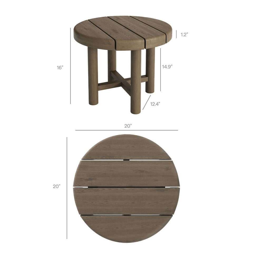 Eleni 3-Piece Outdoor Patio Teak Wood Furniture Set by Modway